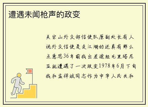 遭遇未闻枪声的政变